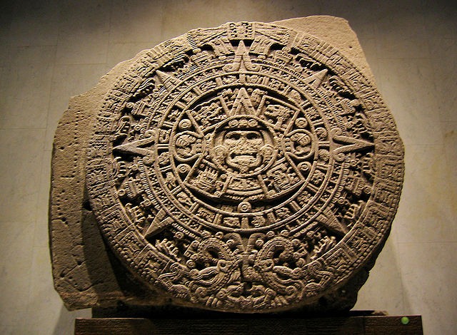 Nein, das ist nicht das Rezept für 'Grünkuchen' sondern der Kalenderstein  der Azteken (Foto: Rosemania)