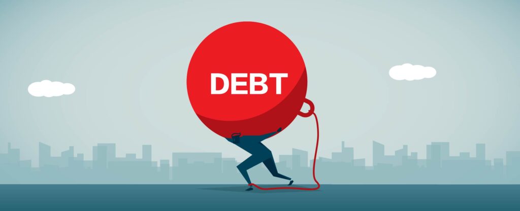 Last. Die immer höheren Schulden rächen sich spätestens dann, wenn die Zinsen steigen. (Grafik: IWF)