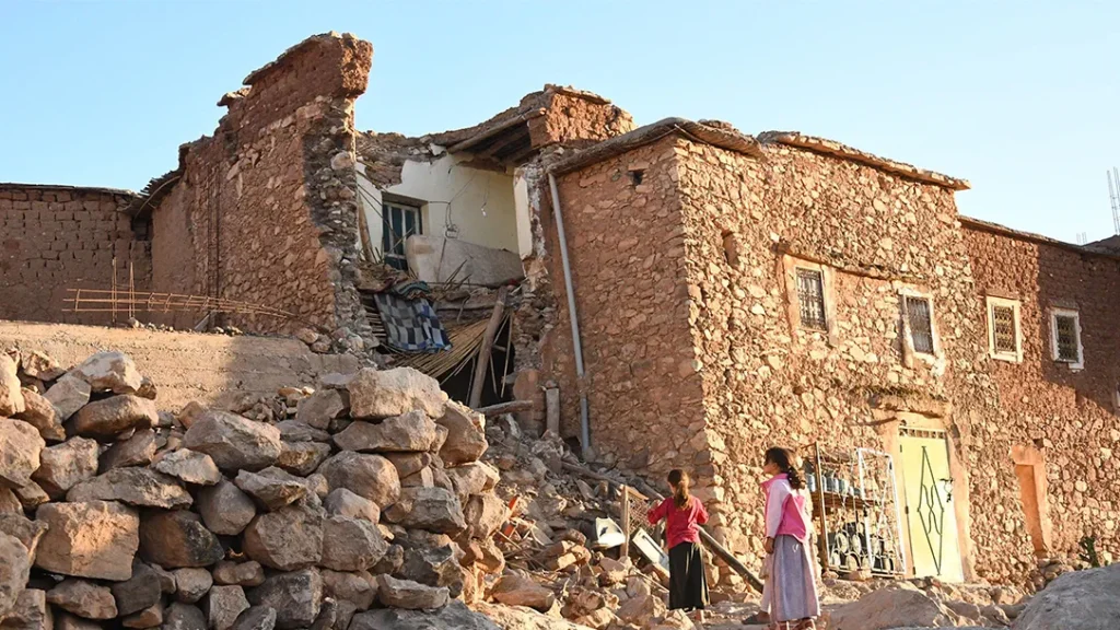 Schäden. Das Treffen findet nur einen Monat nach dem schweren Erdbeben in Marokko statt, dem 3000 Menschen zum Opfer gefallen sind. (Foto: Unbekannt / Marokkanisches Rotes Kreuz)